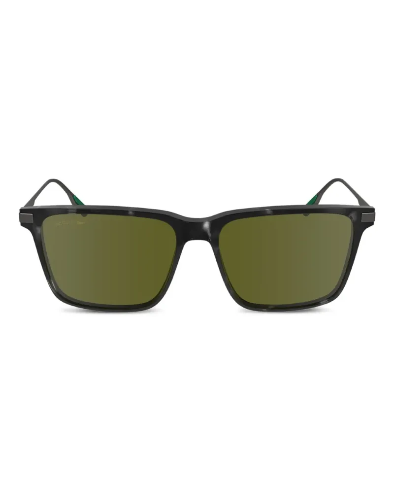 Lacoste L6017S Sonnenbrille mit eckigem Gestell - Grau Grau