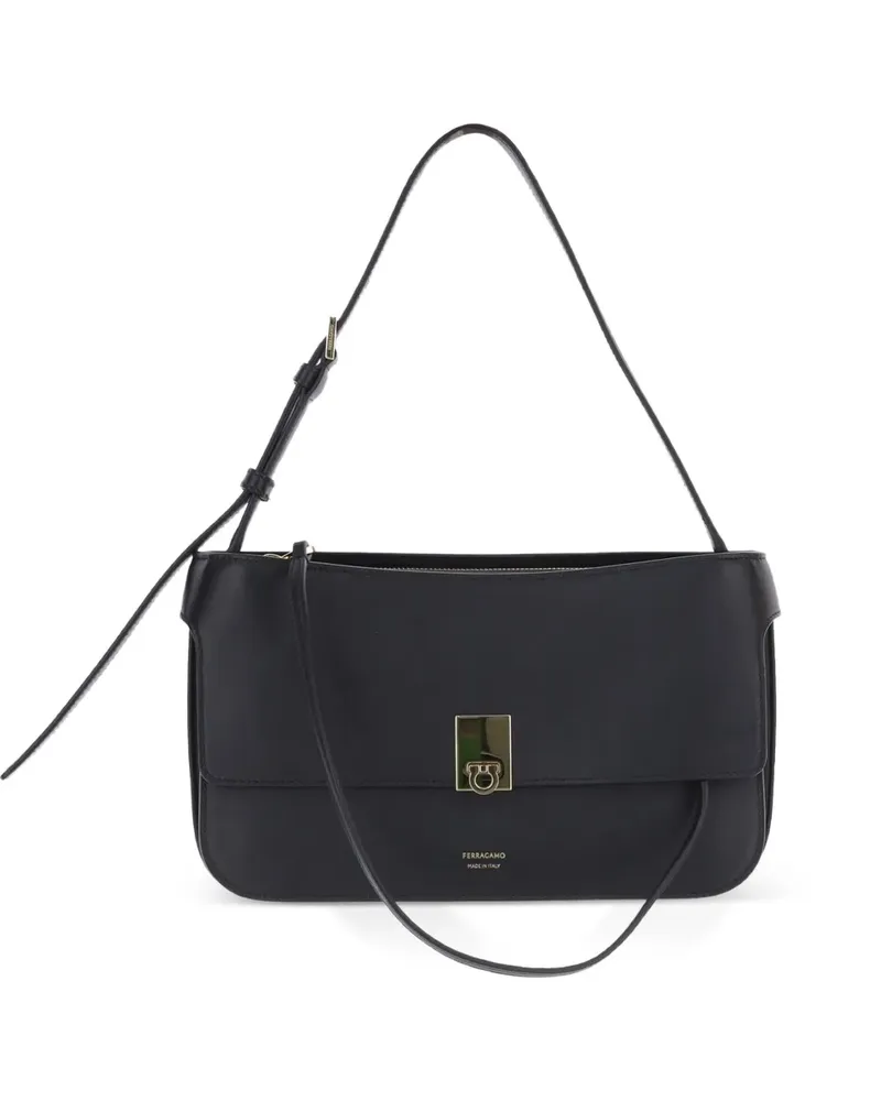 Ferragamo Kleine Cara Schultertasche - Schwarz Schwarz