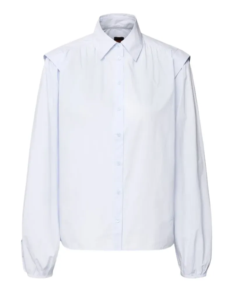 HUGO BOSS shoulder-pad button shirt - Blau Blau