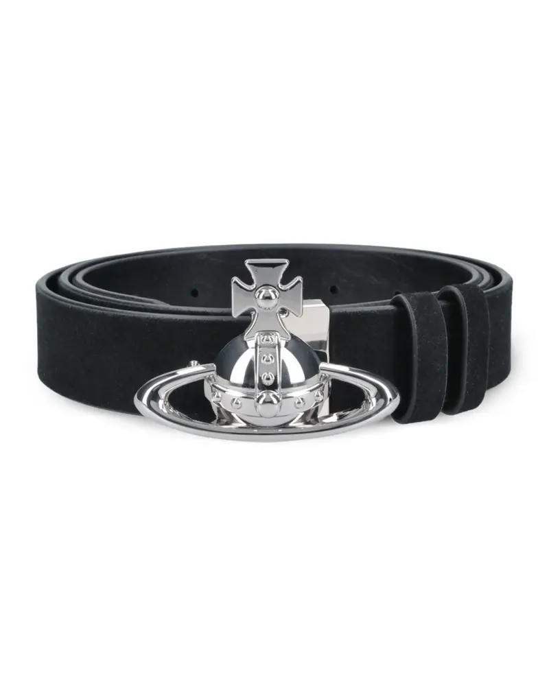 Vivienne Westwood orb-buckle belt - Schwarz Schwarz