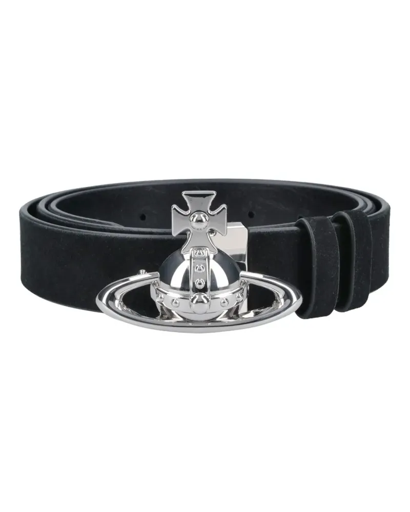 Vivienne Westwood orb-buckle belt - Schwarz Schwarz