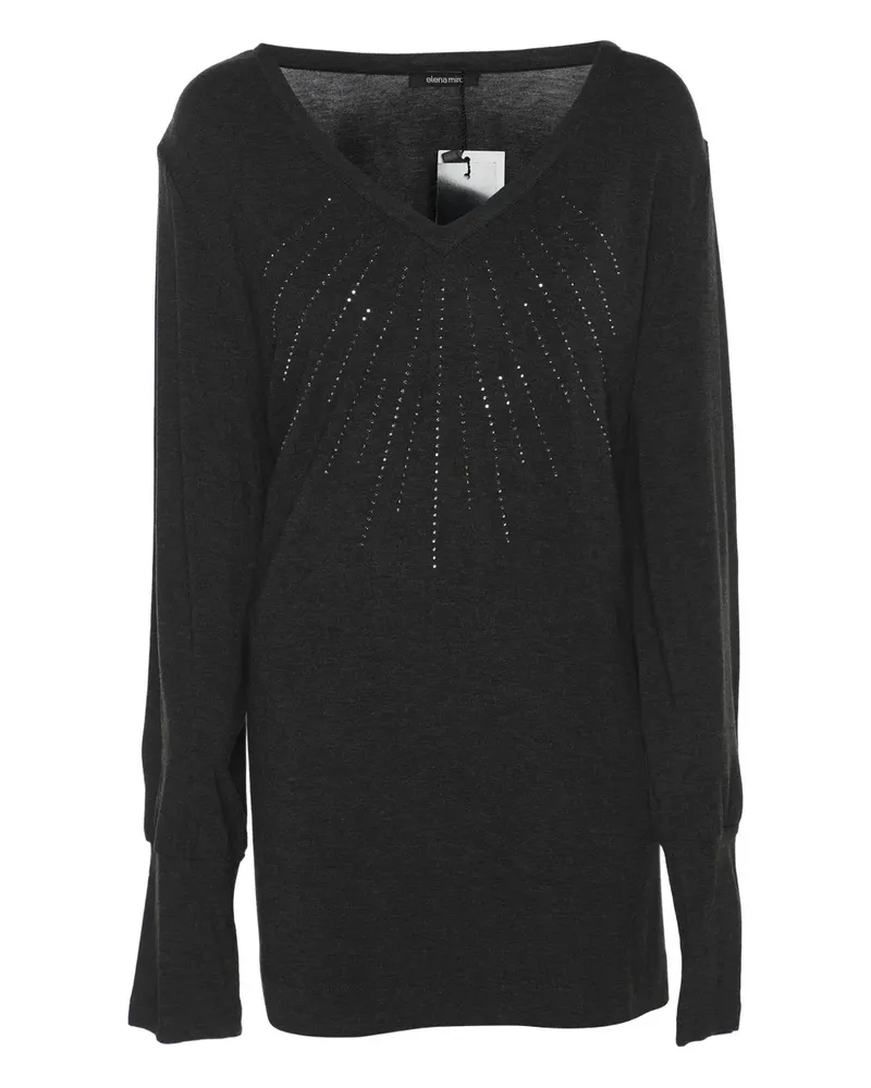 Elena Mirò Verzierter Pullover - Grau Grau