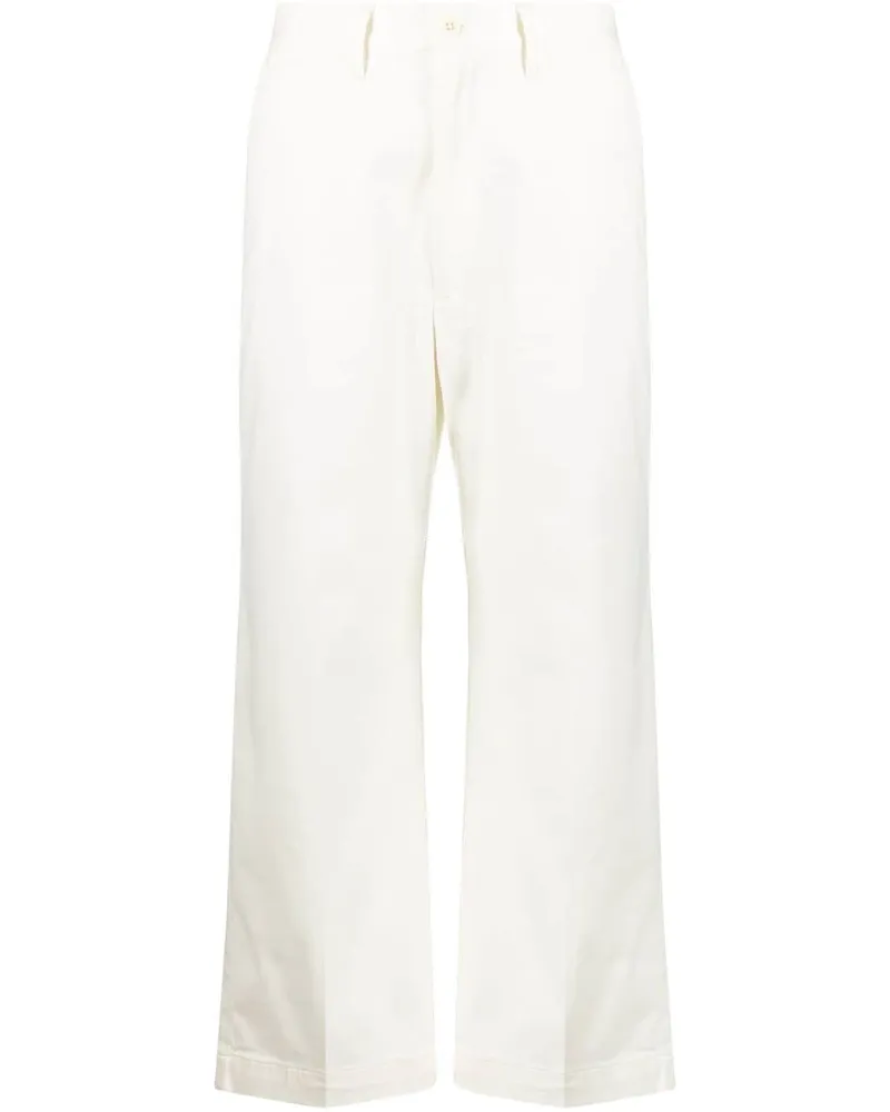 Ralph Lauren Ausgestellte Cropped-Hose - Weiß Weiß