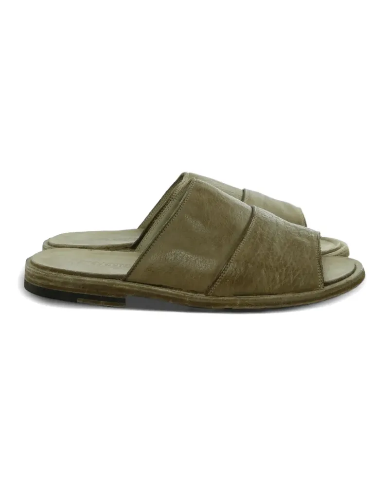 Ziggy Chen crinkled-leather sandals - Nude Nude