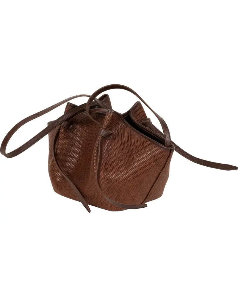 YUZEFI Mochi woven tote bag - Braun Braun