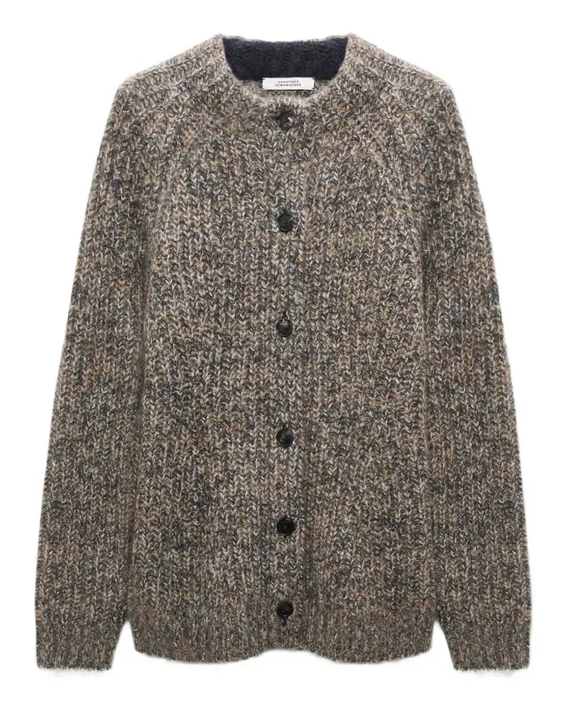 Dorothee Schumacher Luxury Love chunky-knit button-up cardigan - Braun Braun