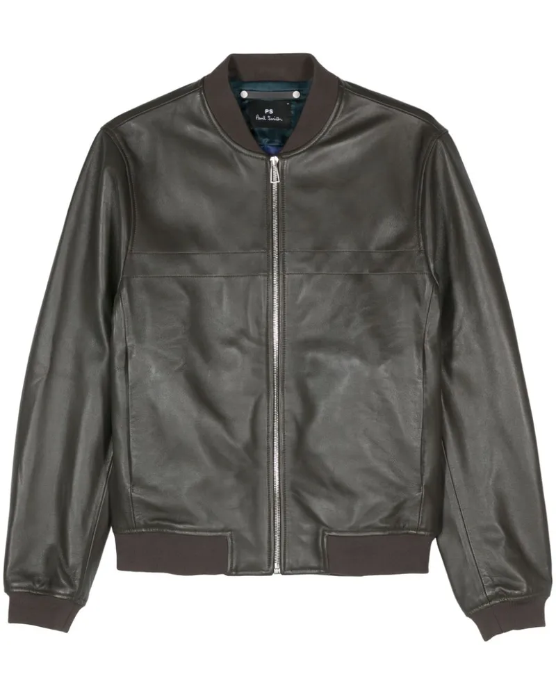 Paul Smith Bomberjacke aus Leder Braun