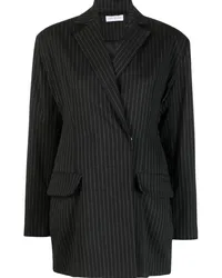 Ioana Ciolacu Blazer mit Nadelstreifen Schwarz