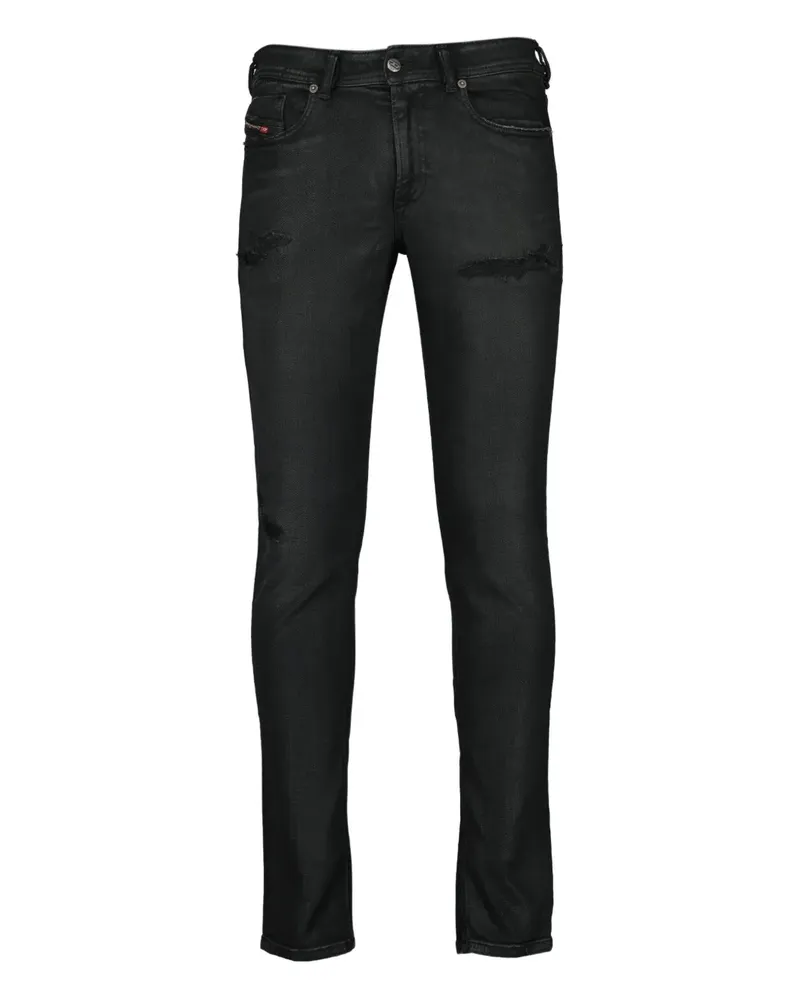Diesel Sleenker 1979 distressed jeans - Schwarz Schwarz