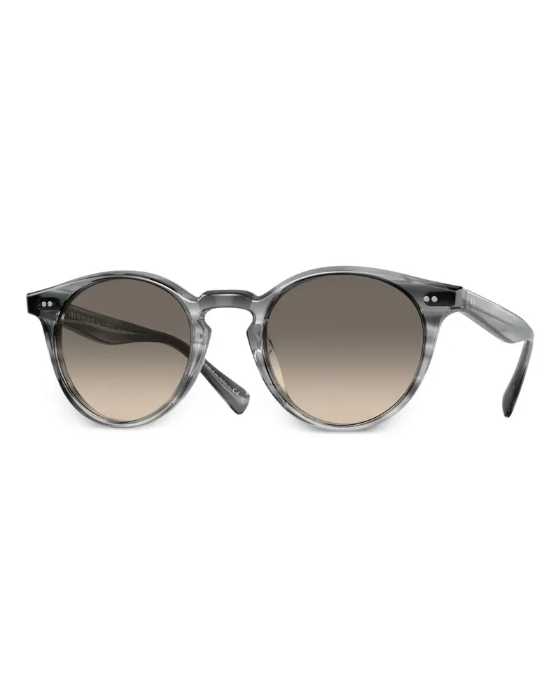 Oliver Peoples Runde Sonnenbrille aus Azetat - Grau Grau