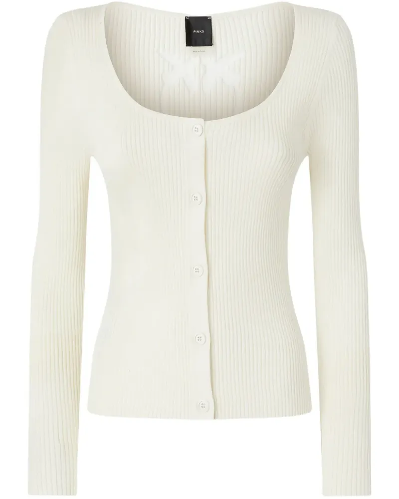 Pinko Cardigan mit Cut-Outs - Weiß Weiß