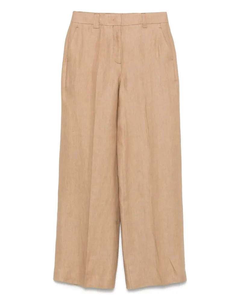 Incotex Hose aus Leinen - Nude Nude