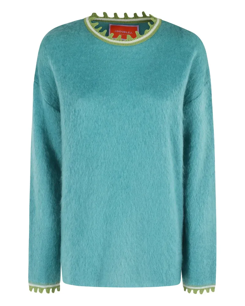 La DoubleJ Pullover mit Wellensaum - Blau Blau