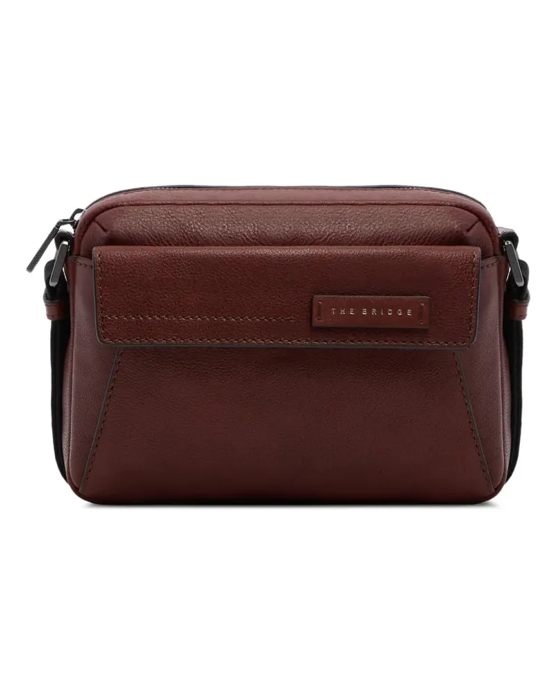 The Bridge pebbled-leather messenger bag - Braun Braun