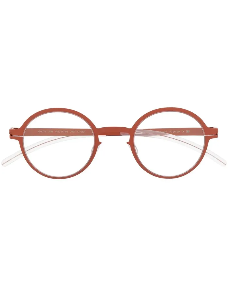 Mykita Brille mit abgerundeten Gläsern - Orange Orange