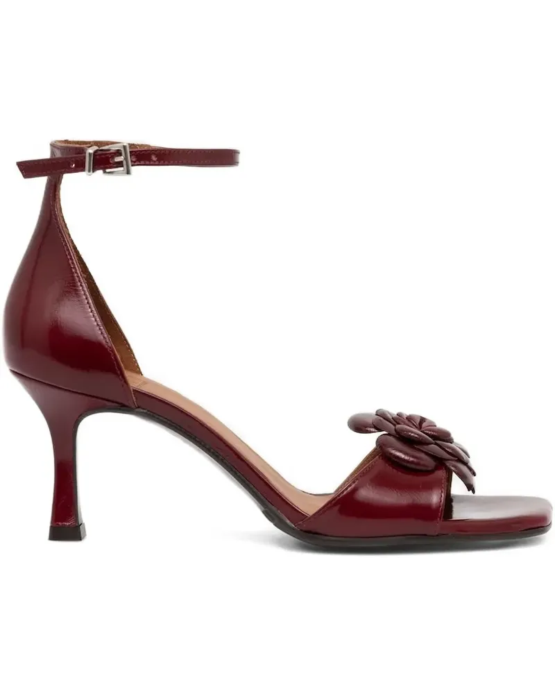 Billi Bi Sandalen mit Rosenverzierung 70mm - Rot Rot