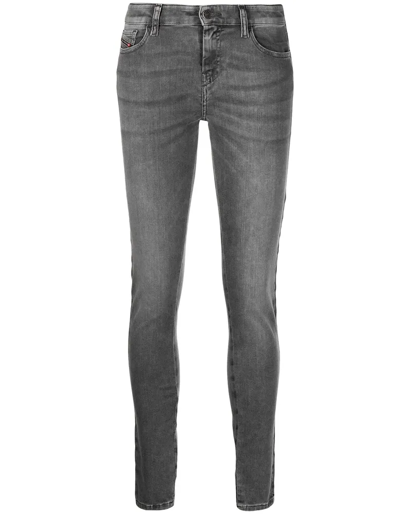 Diesel Ausgeblichene Skinny-Jeans - Grau Grau