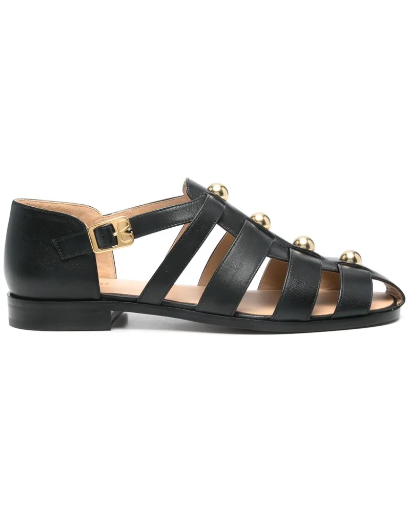 Valentino Garavani Studshield Fisherman Sandalen - Schwarz Schwarz