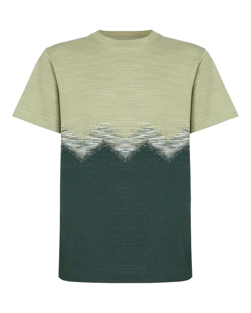 Missoni T-Shirt mit Zickzack-Print - Grün Grün