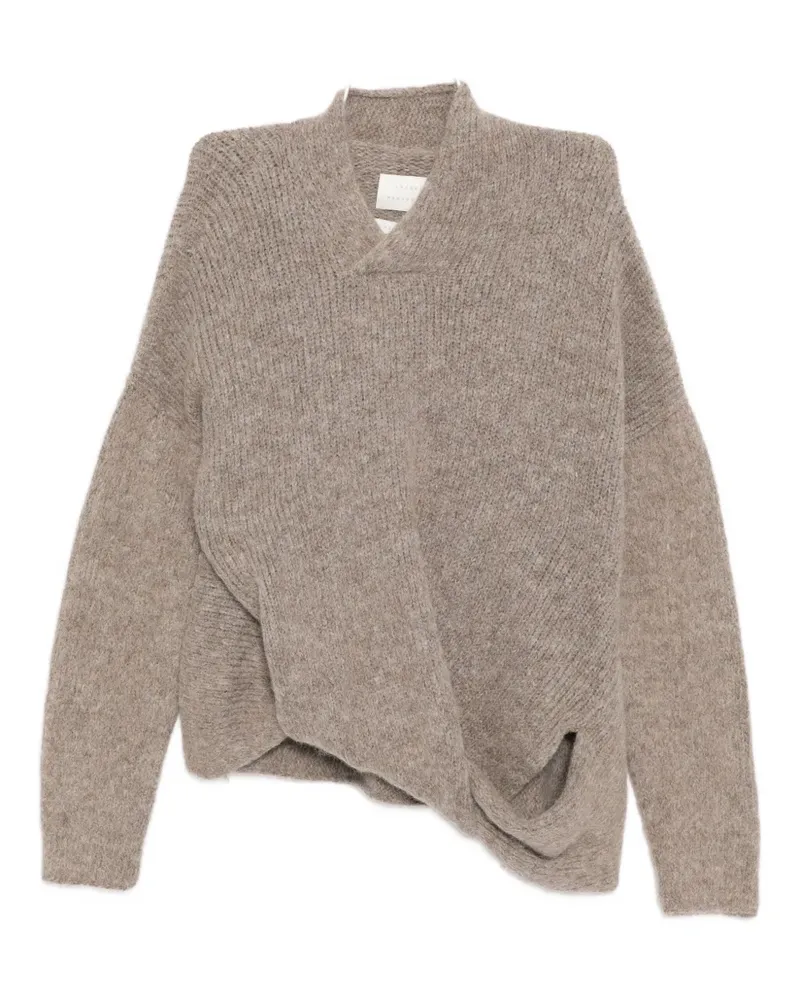 Lauren Manoogian Pullover mit Knotendetail - Grau Grau
