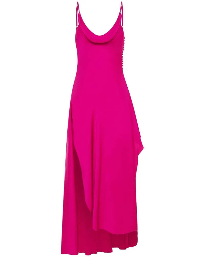 NICHOLAS Elsie Maxikleid aus Seide - Rosa Rosa