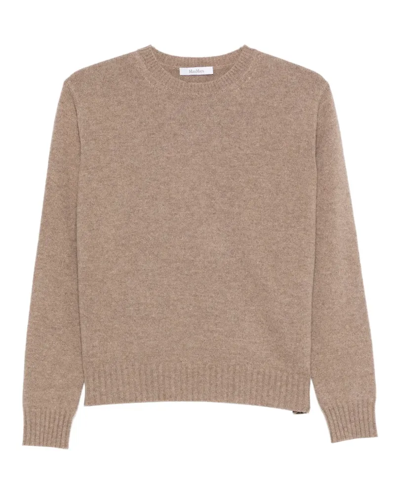 Max Mara round-neck wool sweater - Nude Nude