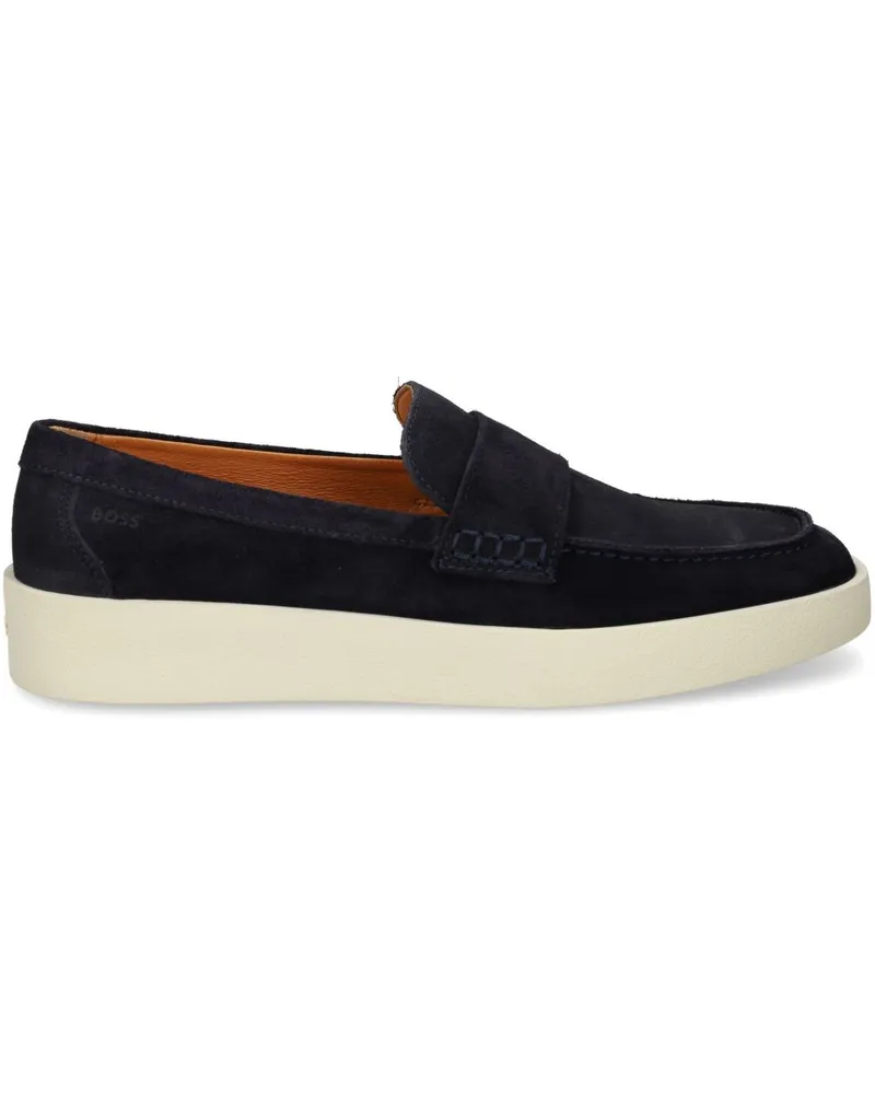 HUGO BOSS Loafer aus Wildleder - Blau Blau