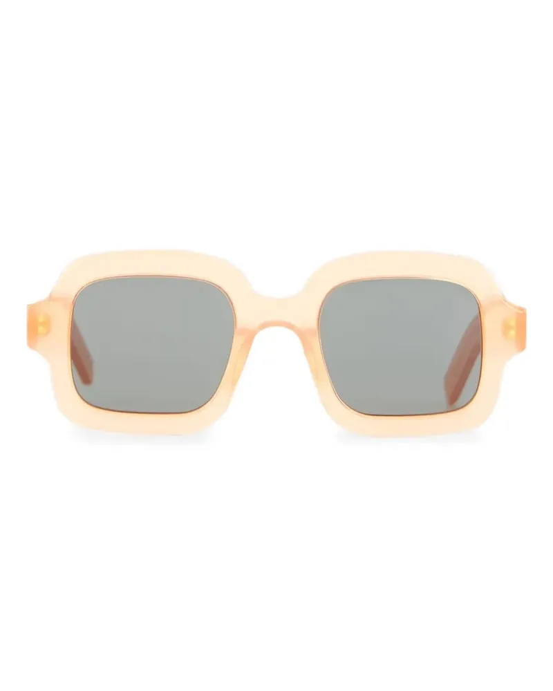 RETROSUPERFUTURE Sonnenbrille mit eckigem Gestell - Nude Nude