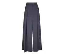 Wide-Leg-Hose mit Bundfalten - Blau