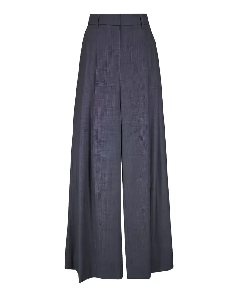 TWP pleated wide-leg trousers - Blau Blau