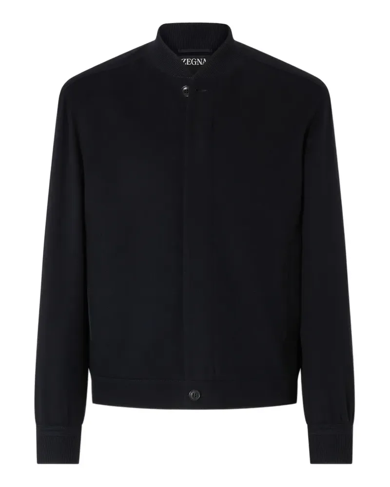 Ermenegildo Zegna Oasi Bomberjacke aus Kaschmir-Details - Blau Blau