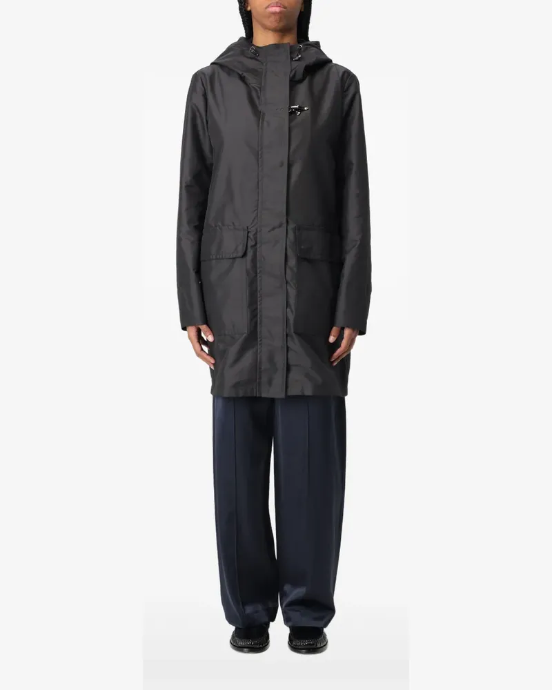 Fay Parka mit Kapuze - Schwarz Schwarz