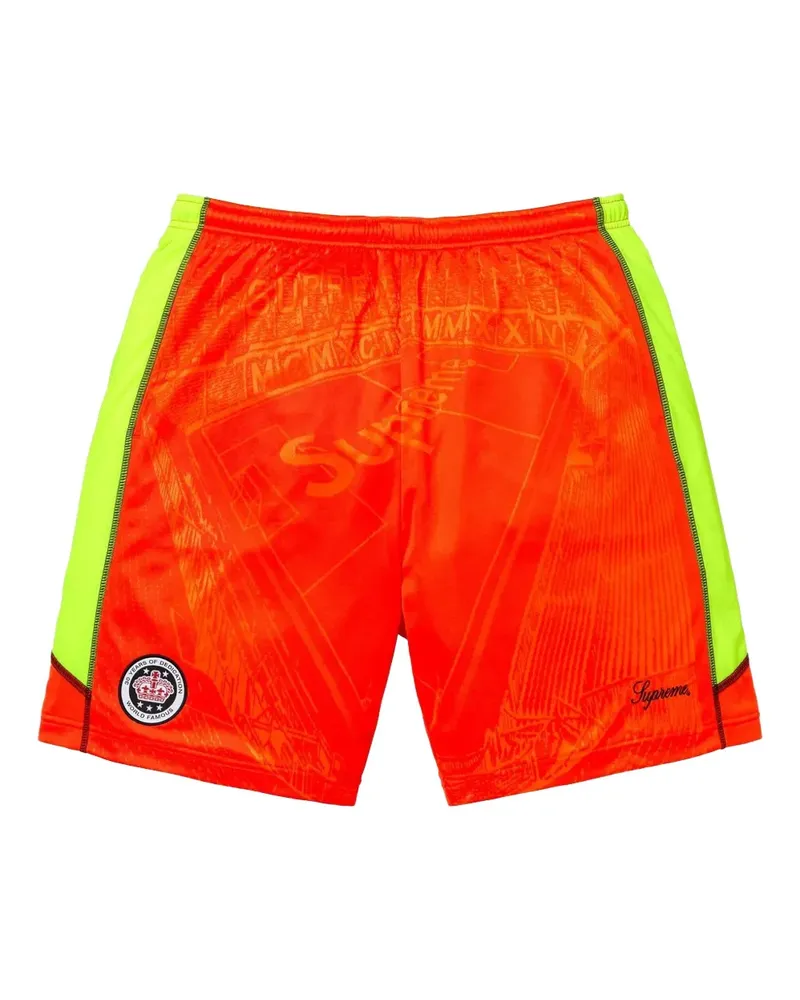 Supreme Being jacquard soccer shorts - Orange Orange