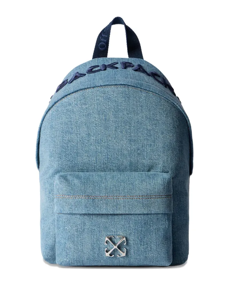 OFF-WHITE Jitney Quote Jeans-Rucksack - Blau Blau