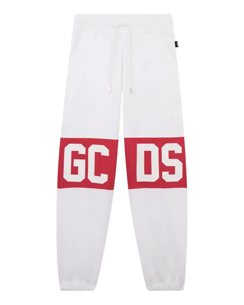 GCDS Jogginghose mit Logo-Streifen - Weiß Weiß