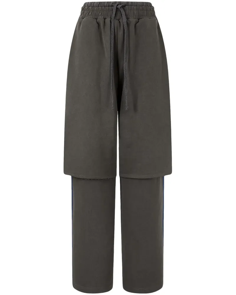 STUDIO TOMBOY Pigmenthose im Layering-Look - Grau Grau