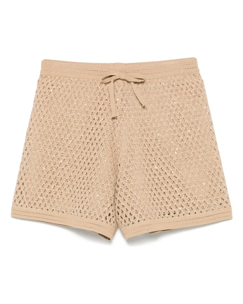 Sandro Gestrickte Shorts - Braun Braun