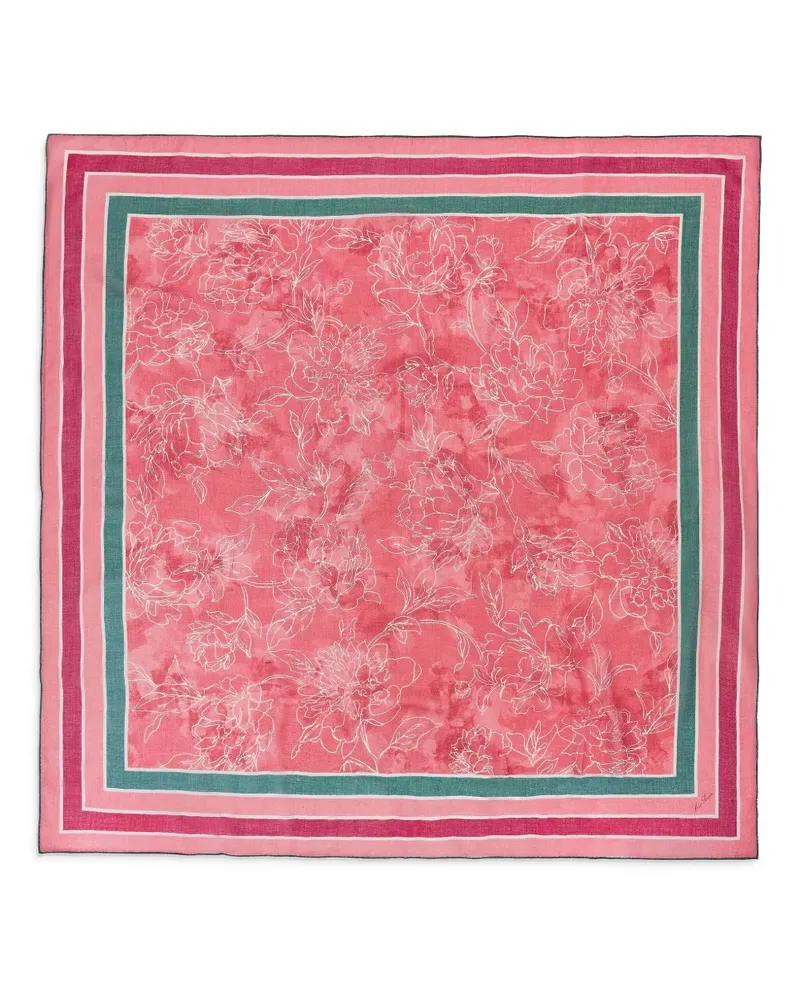 Loro Piana Schal mit Blumen-Print - Rosa Rosa