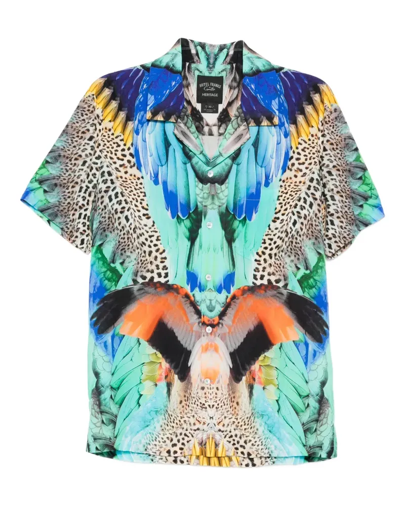 Camilla graphic-print shirt - Blau Blau