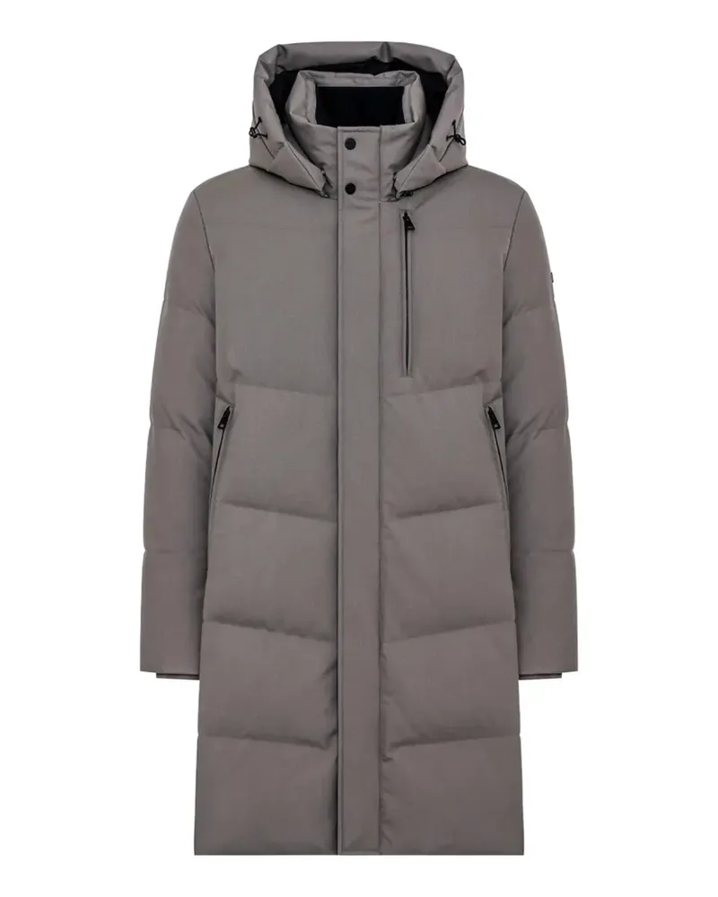 DUNO Aron Parma hooded quilted jacket - Grau Grau