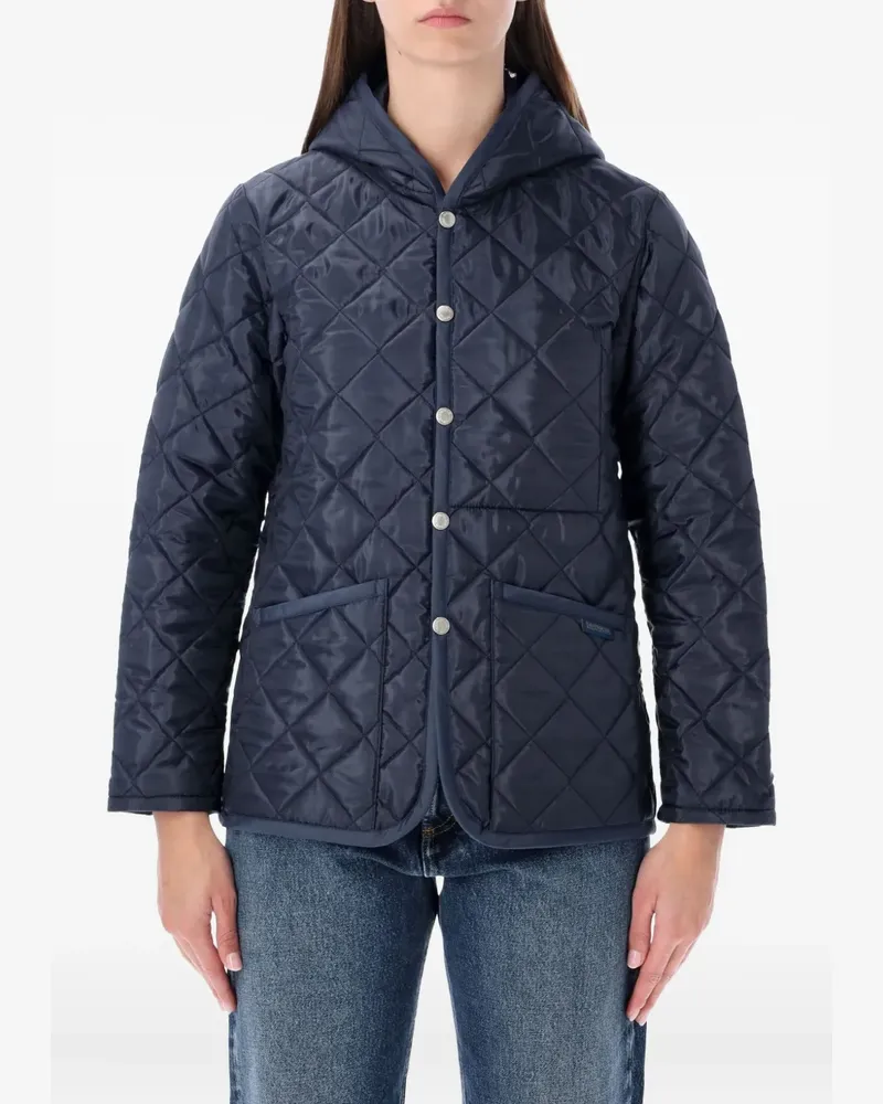 Comme des Garçons quilted hooded jacket - Blau Blau