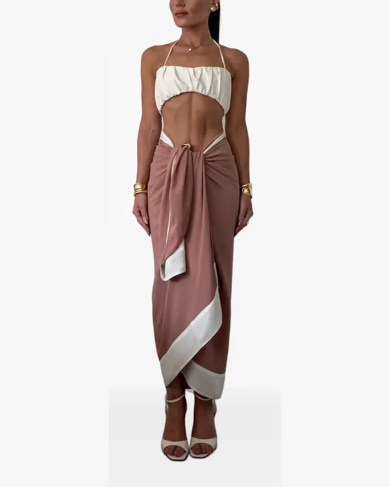 taylor two-tone sarong skirt - Rosa Rosa
