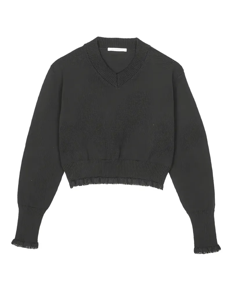 Cecilie Bahnsen Gerippter CBdaphne Pullover mit V-Ausschnitt - Grau Grau