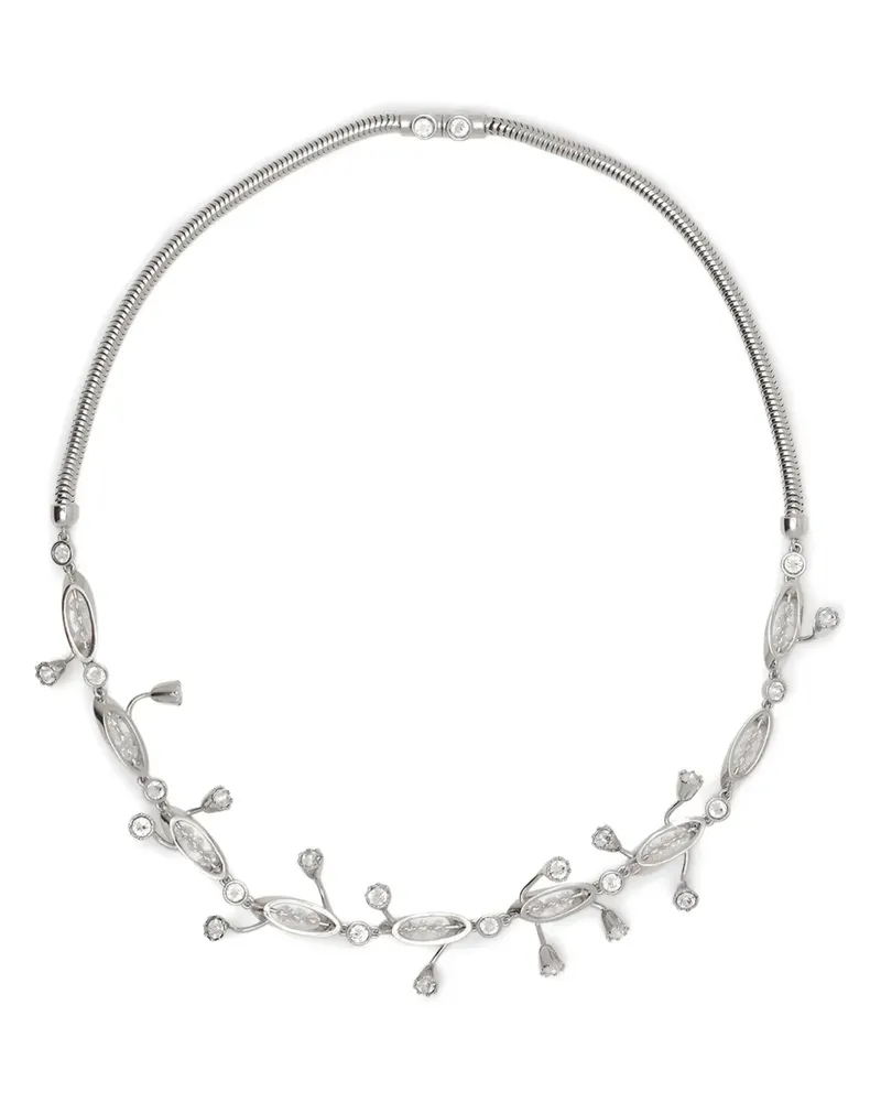 Lanvin Halskette mit Kristallen - Silber Silber