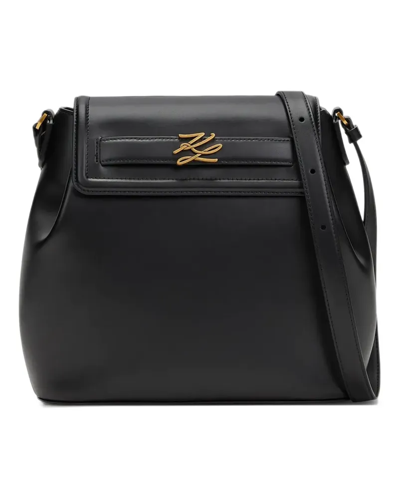 Karl Lagerfeld Mittelgroße K/Autograph Beuteltasche - Schwarz Schwarz