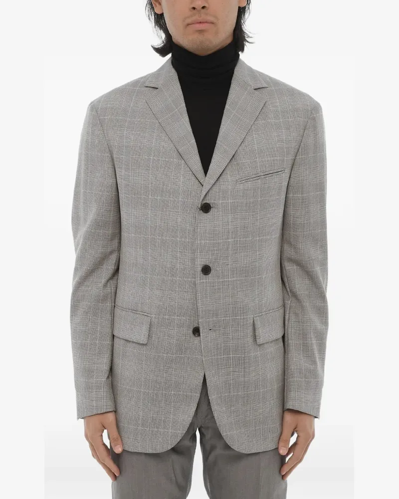 Corneliani Kariertes Sakko - Grau Grau