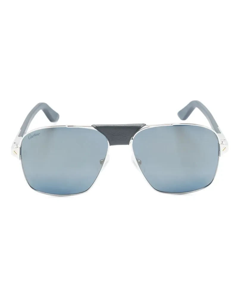 Cartier Getönte Pilotenbrille - Silber Silber