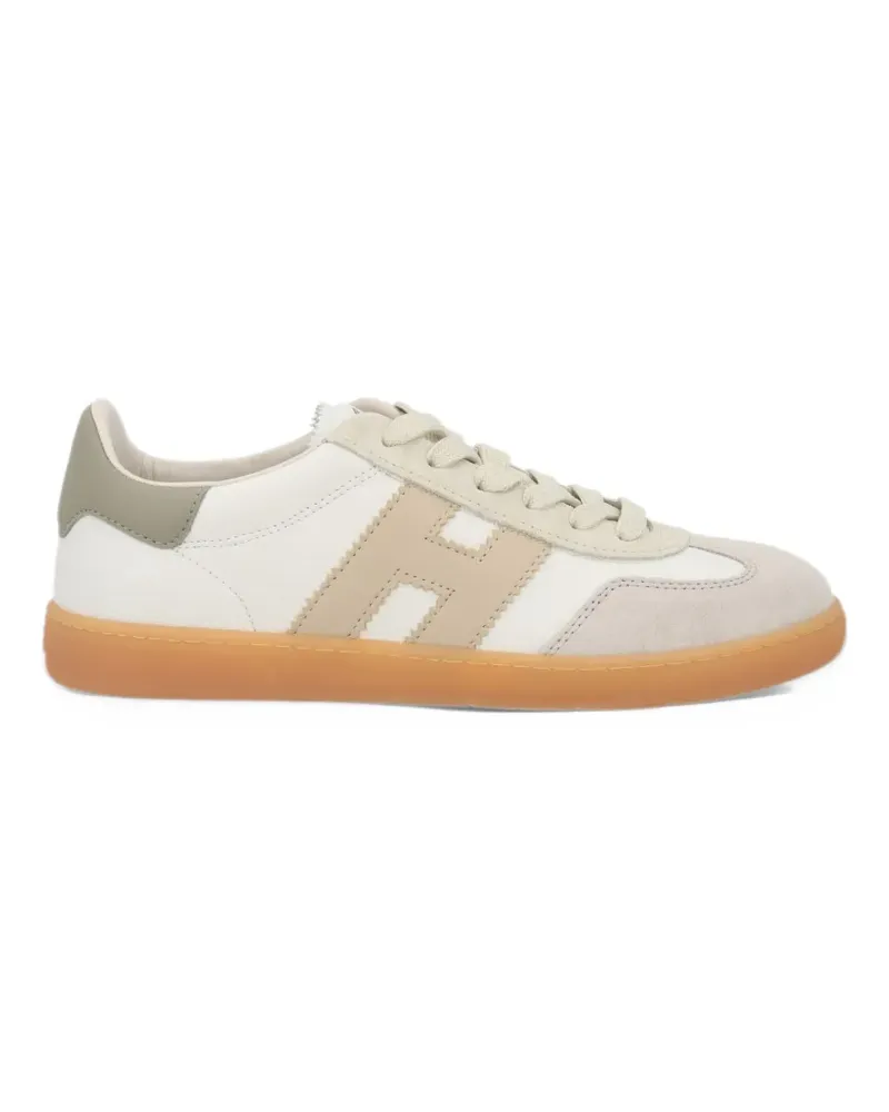Hogan panelled leather sneakers - Weiß Weiß