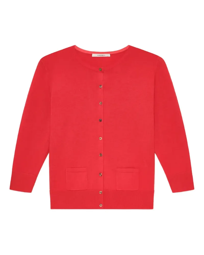 Maliparmi crew neck pocket cardigan - Rot Rot