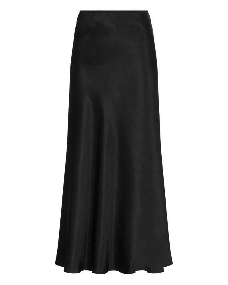 Maison Margiela Midirock mit Diagonalschnitt - Schwarz Schwarz